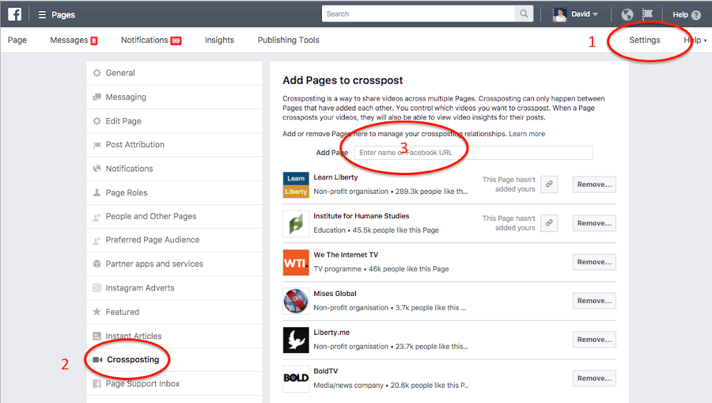How to enable cross-posting videos with FEE on Facebook