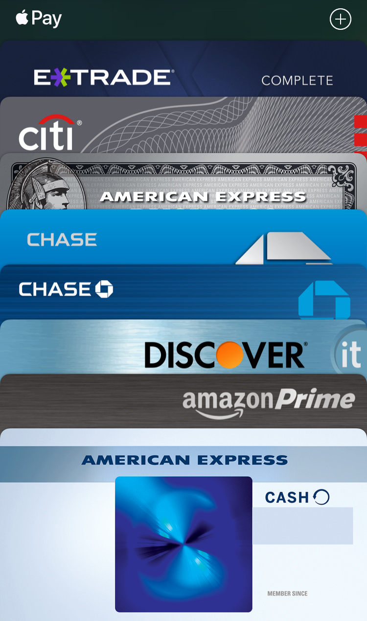 Here are the 10 cards I keep in my wallet