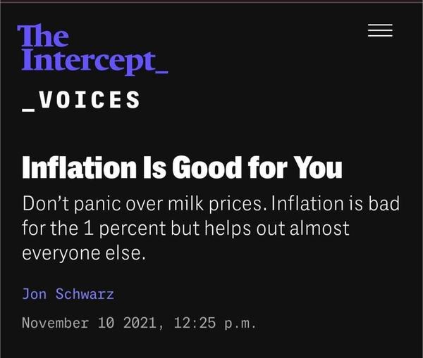 Is Inflation Good For The Poor?